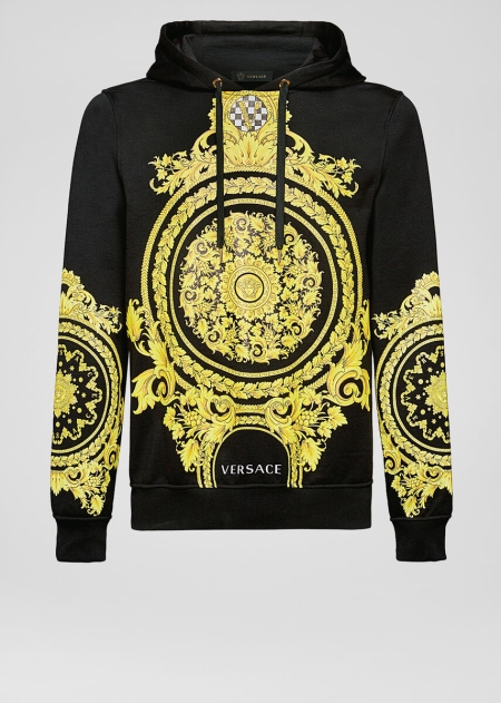 Versace Le Pop Classique Print Hoodie Herr - 012956TRB